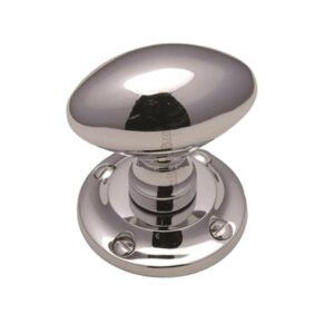 Heritage Brass Suffolk Mortice Door Knobs, Polished Chrome (Sold In Pairs)