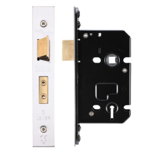 3 Lever Sash Lock (67.5mm OR 79.5mm), Satin Stainless Steel