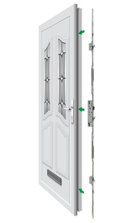 Yale Locks YDM-ADJ-PVCU-35 Doormaster Multi-Point Adjustable Replacement Pvcu Lock Ydm-Adj-Pvcu-35