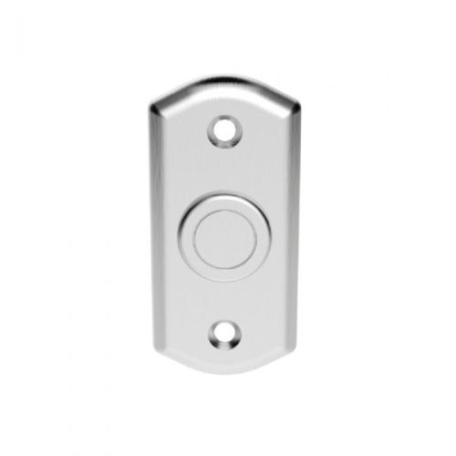 Carlisle Brass AQ31SC Victorian - Bell Push (Shaped) 76mm x 38mm Satin Chrome