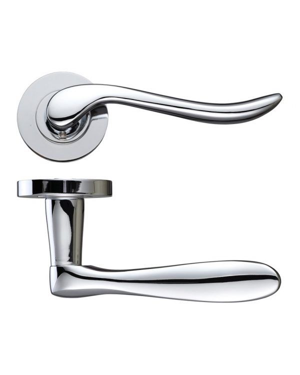 Zoo Hardware Da-T Virottia Polished Chrome Door Handles (Sold In Pairs)