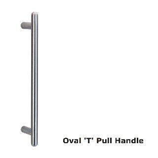 PHS1215BBF/SSS Oval T- Pull Handle with Back to Back Fixing