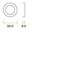Zoo Hardware Architectural Aluminium Euro Profile Escutcheon, Satin Aluminium
