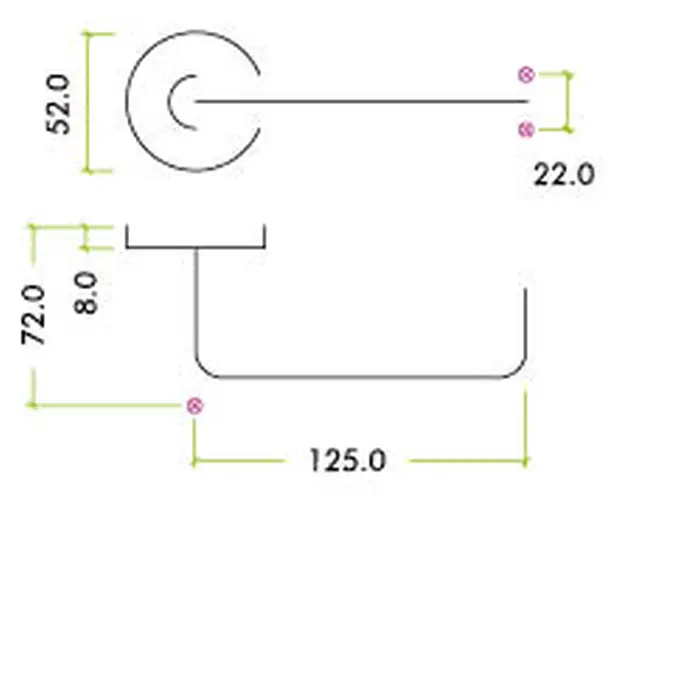 Zoo Hardware Zcs Architectural Rtd Lever On Round Rose, Polished Stainless Steel (Sold In Pairs)