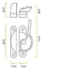 Zoo Hardware Fulton & Bray Narrow Style Fitch Fastener, Polished Brass
