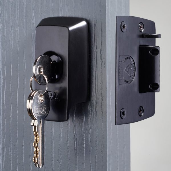 Era 1730-10-1 British Standard Keyless Egress Nightlatch Door Loc 60mm Matt Black