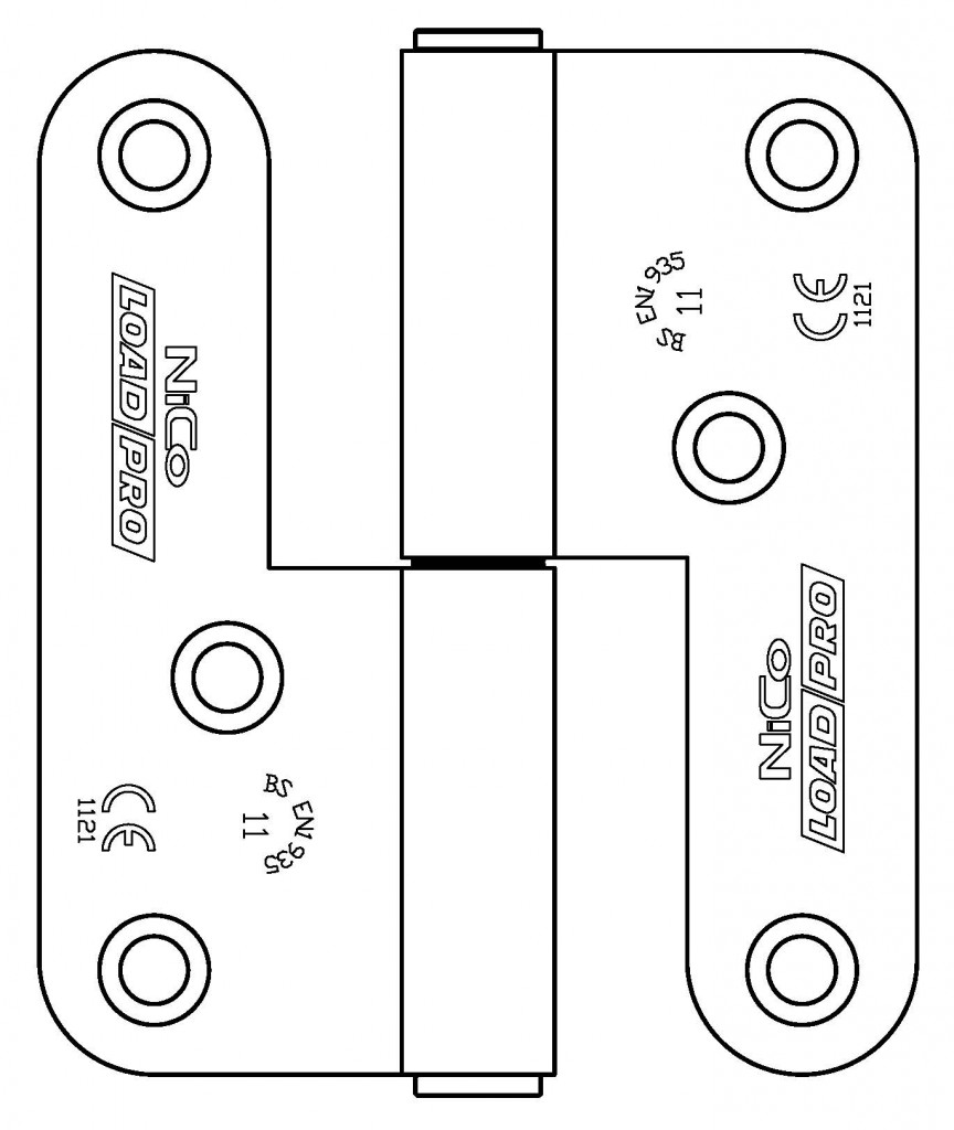 4715 Maintenance Free UKCA & CE Grade 11 Offset Lift Off Fire Door Hinge