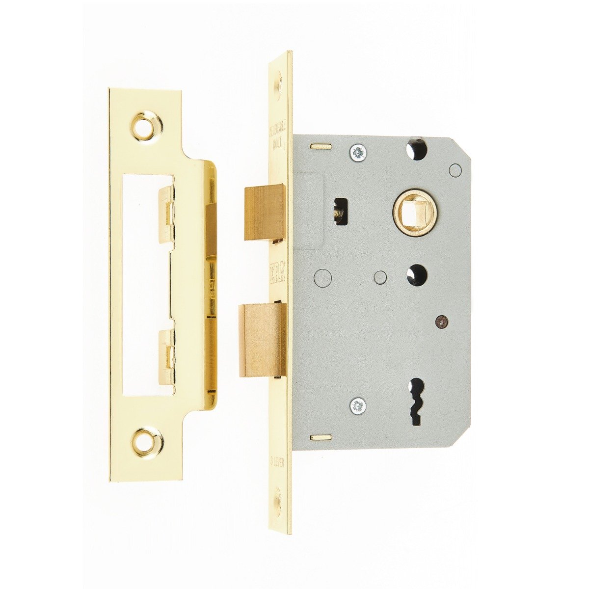 Era 473-31 3 Lever Sashlock 2 1/2" Brass Box Magnet 64mm Polished Brass