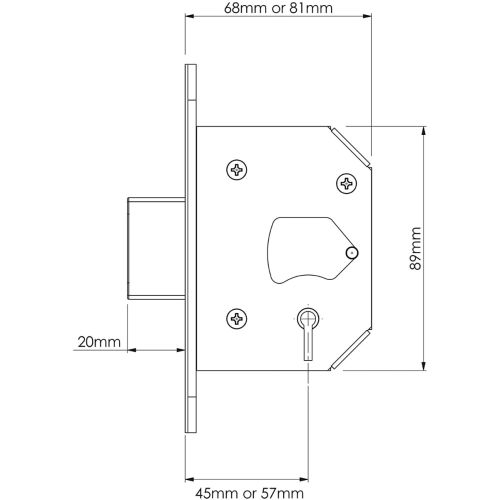M562 BS3621:2007 Deadlock 2.5"