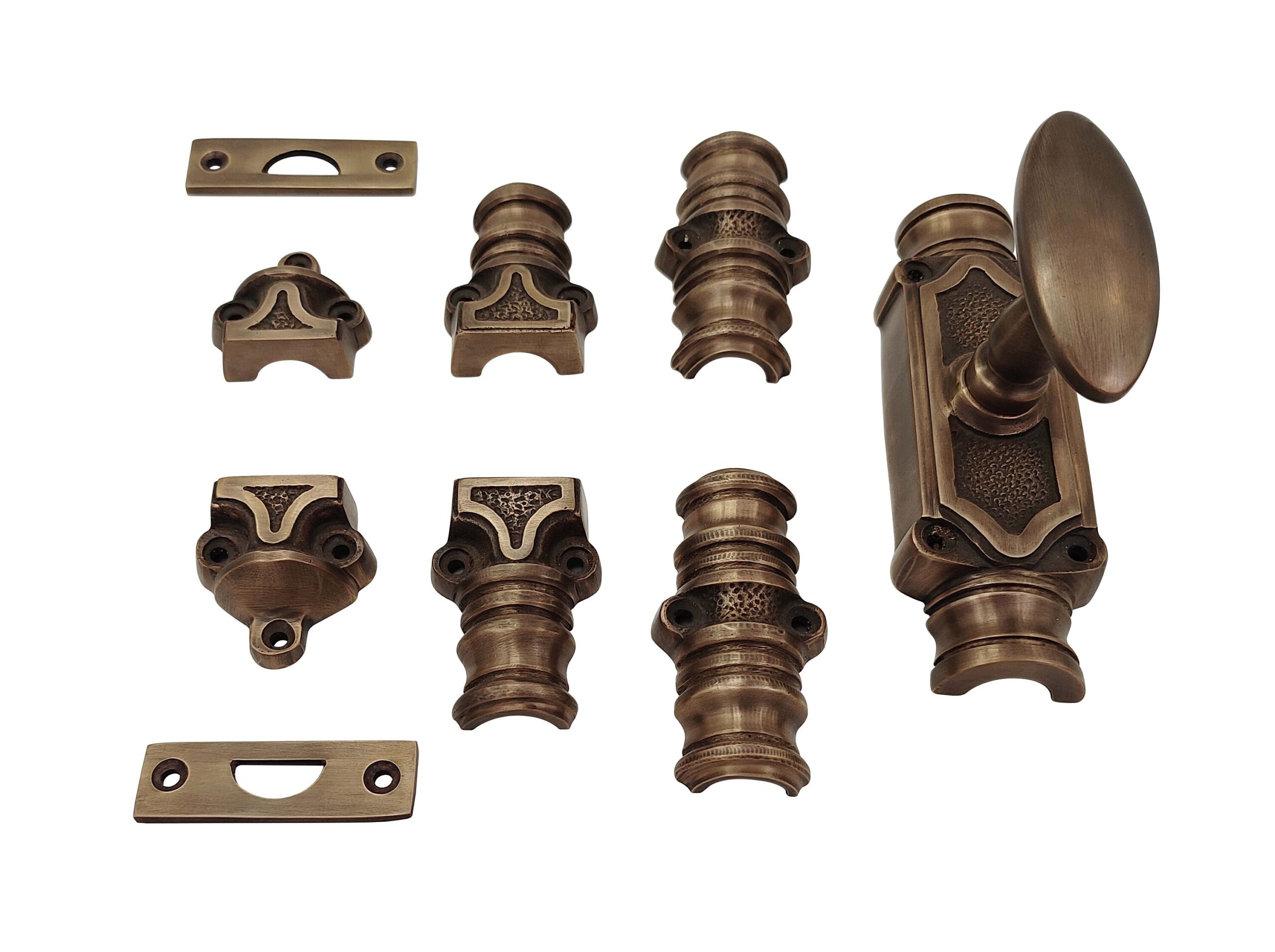 Classic door espagnolette bolt/Cremone bolt upto 9 Feet ANTIQUE BRASS UNLACQUERED