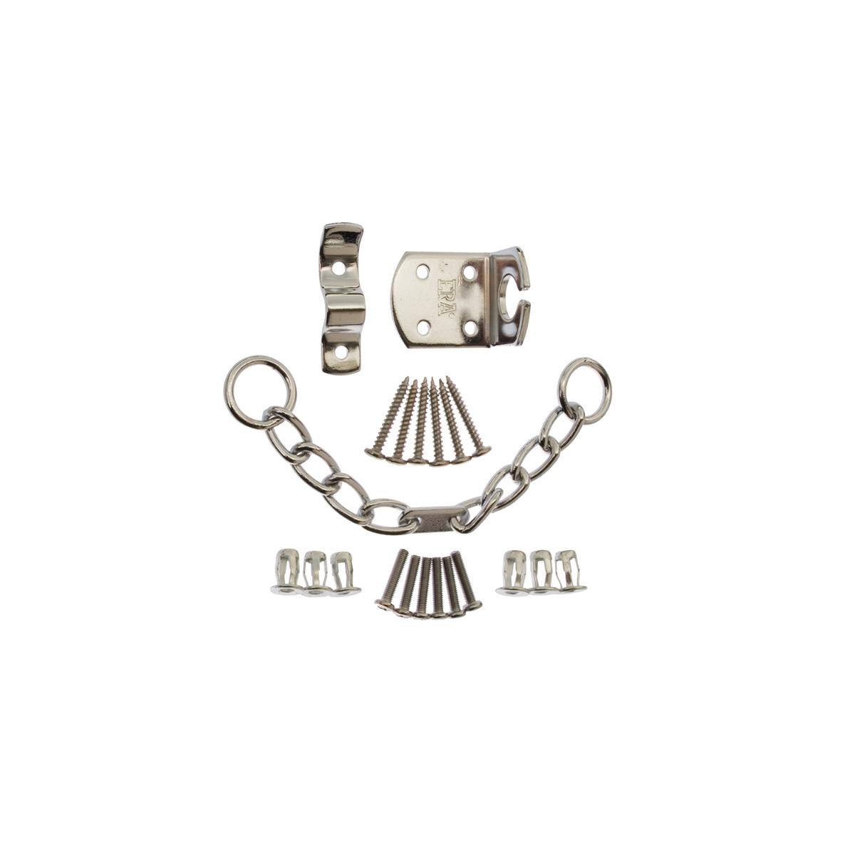 PVCU DOOR CHAIN.BRASS.POLY BAG SATIN CHROME