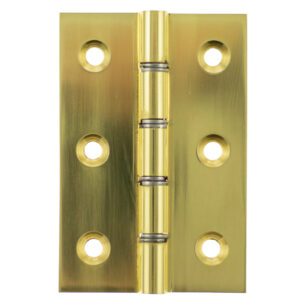Atlantic Washered Hinges 3" x 2" x 2.2mm without Screws - Polished Brass