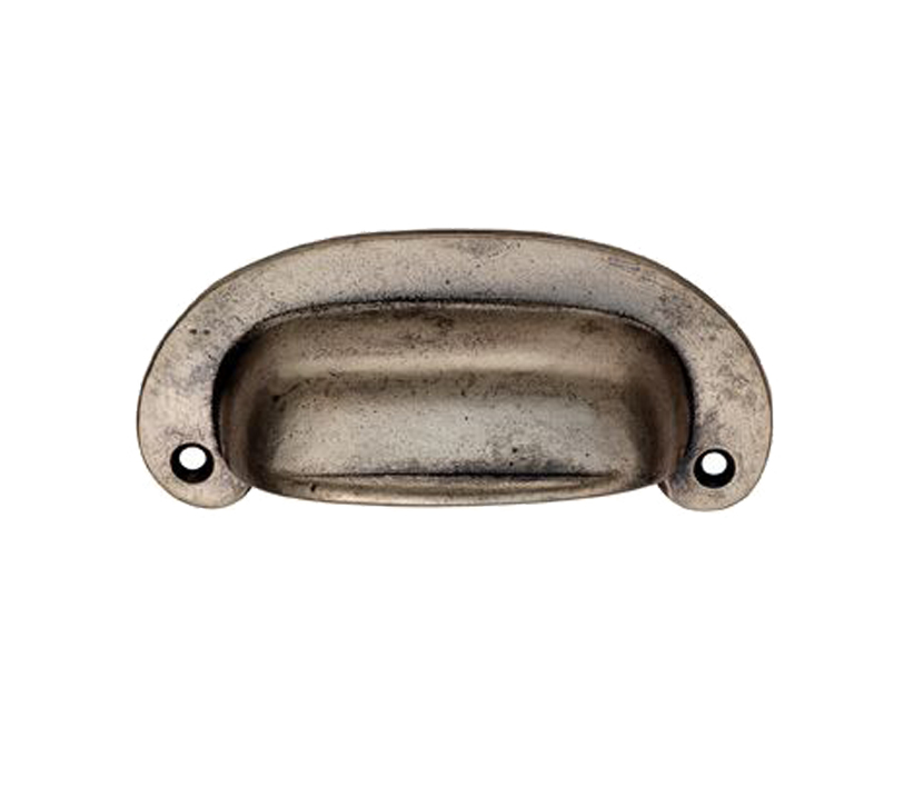 Fingertip Oval Plate Cup Handle (86Mm C/C), Pewter
