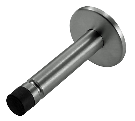 Eurospec Buffered Projecting Door Stop/Coat Hook - Polished Or Satin Stainless Steel Finish