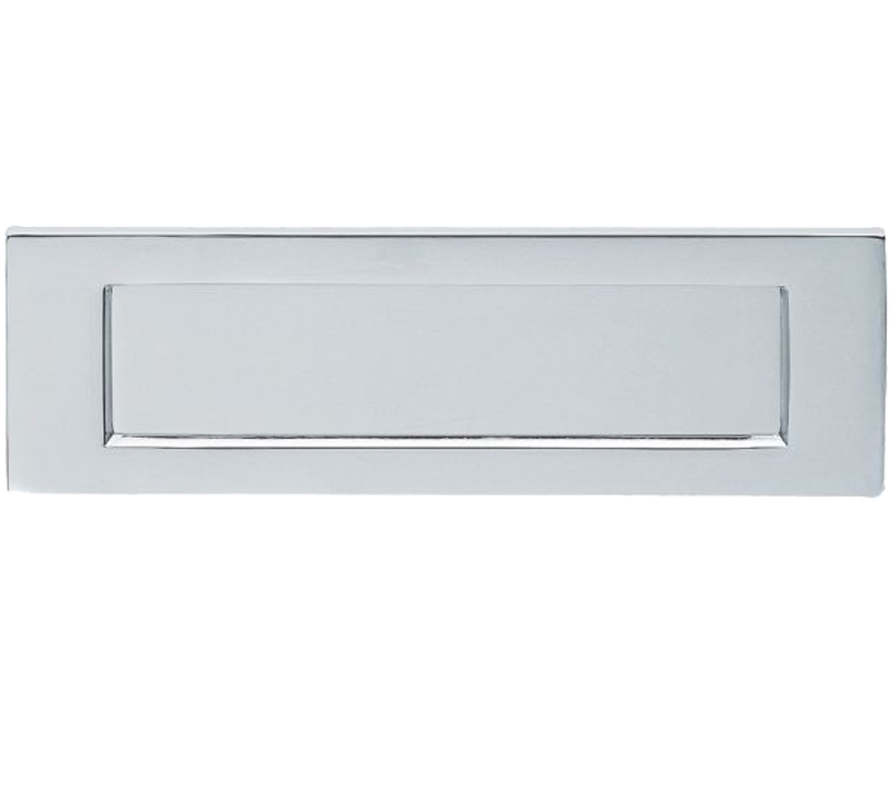 Plain Letter Plate (Multiple Sizes), Polished Chrome