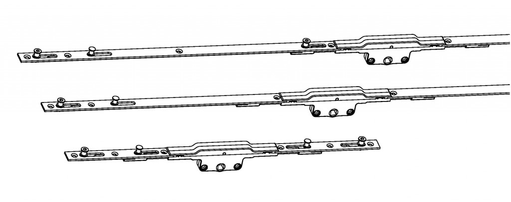 Rambolt Bi-Directional Security Espagnolette 22mm Backset 9mm Cam