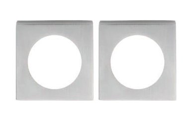 Eurospec Steelworx Square Rose (52Mm X 52Mm X 7Mm), Polished Or Satin Finish