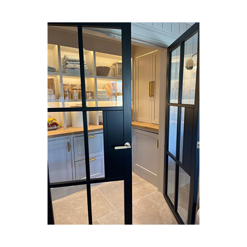 IRONMONGERY SOLUTIONS Lock Pack of Door Handle, 2 Lever Sashlocks, Escutcheon & Hinges - Pack of Door Handle in Antique Brass Finish