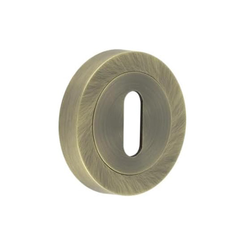 IRONMONGERY SOLUTIONS Lock Pack of Door Handle, 2 Lever Sashlocks, Escutcheon & Hinges - Pack of Door Handle in Antique Brass Finish