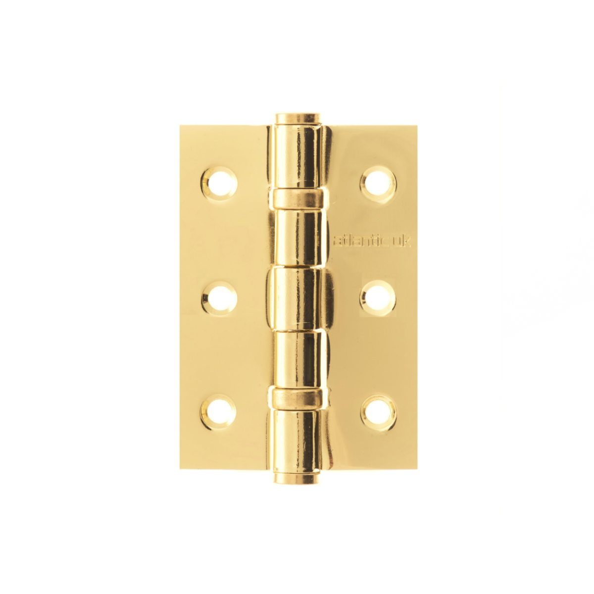 Atlantic AH322EB Ball Bearing Hinge 3" x 2" x 2mm - Polished Brass