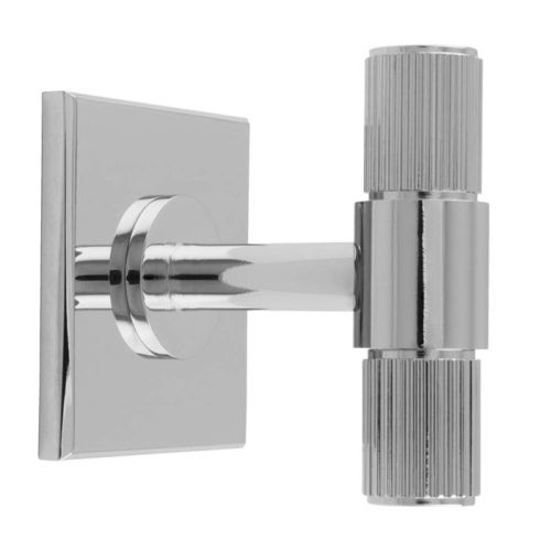 Carlisle Brass BP711CP40CP Lines T-Bar Knob on Backplate 40mm Polished Chrome