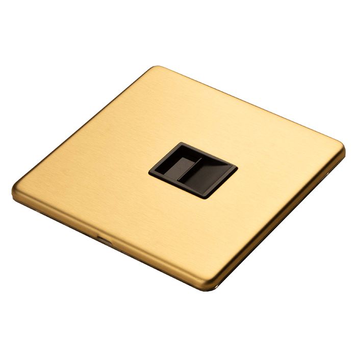 Eurolite Concealed 3mm Telephone Master - Satin Brass