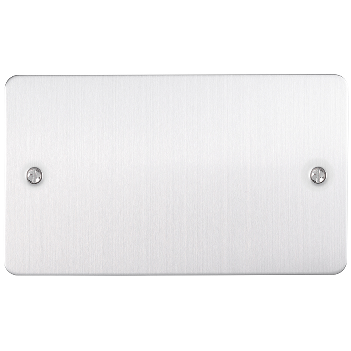 Eurolite Efsss2B Double Blank Enhance Flat Satin Stainless Steel Plate