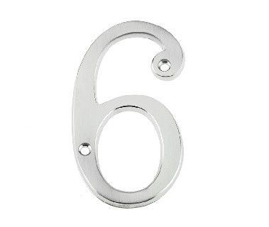 Frelan - JNSC-6&9 75MM Screw Fix Numerals Satin Chrome