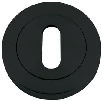 IRONMONGERY SOLUTIONS Lock Pack of Door Handle, 2 Lever Sashlocks, Escutcheon & Hinges - Pack of Door Handle in Matt Black Finish