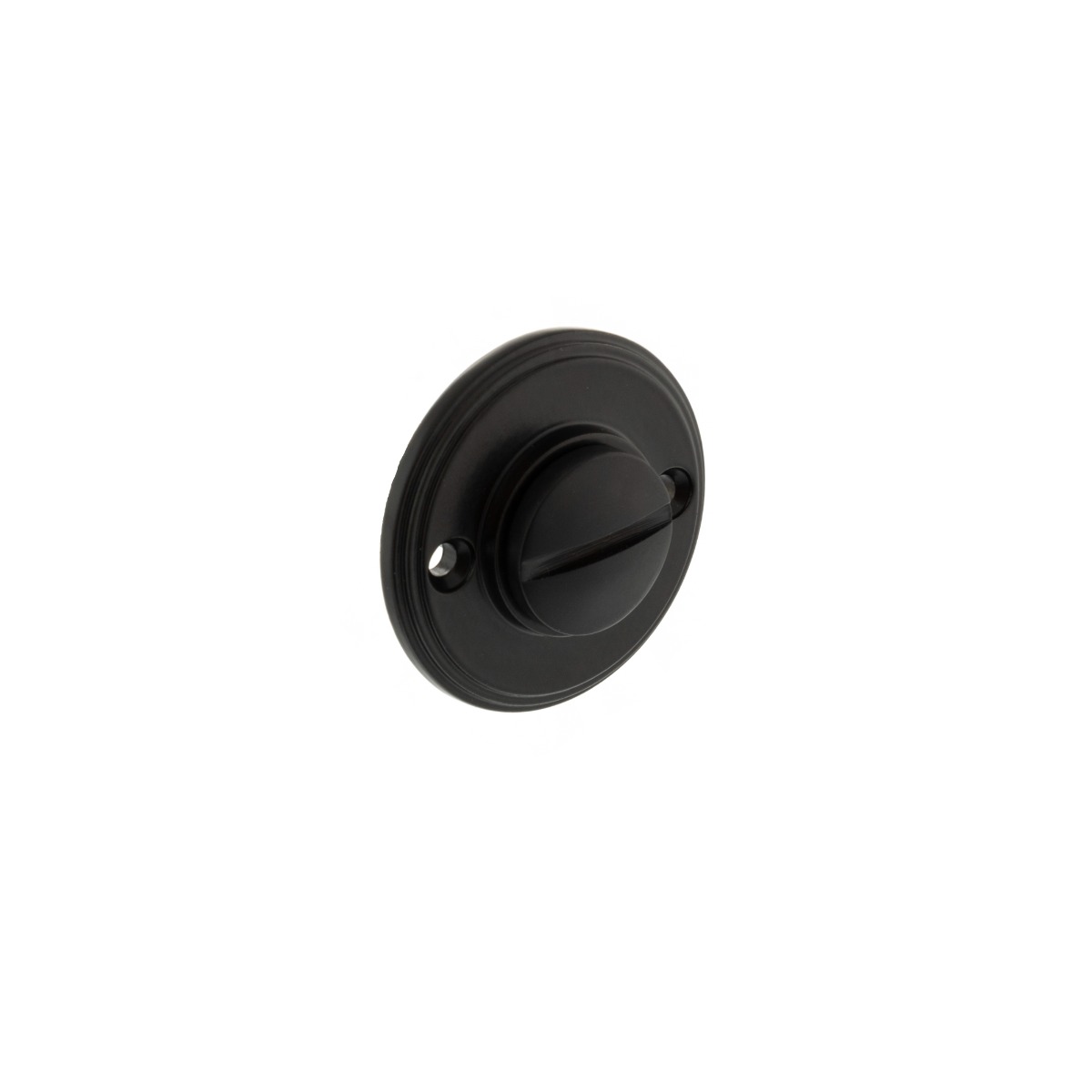 Millhouse Brass Solid Brass Oval WC Turn and Release - Matt Black MHOWCMB