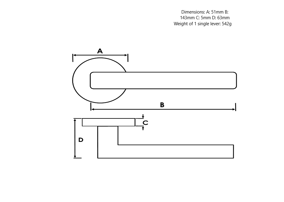 Millhouse Brass Crompton Designer Lever on 5mm Slimline Round Rose - Polished Chrome MHSR100PC