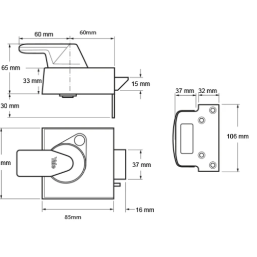 PBS3 Emergency Escape BS8621:2007 Nightlatch