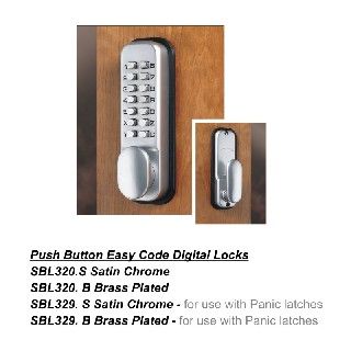 SBL320.BBP Push Button Easy Code Digital Locks
