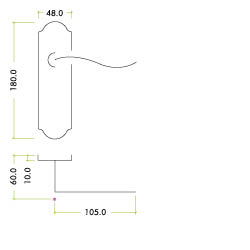 Zoo Hardware Fulton & Bray Lincoln Door Handles On Backplate