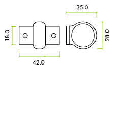 Zoo Hardware Fulton & Bray Window Sash Ring, Polished Brass