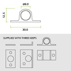 Architectural Barrel Bolt