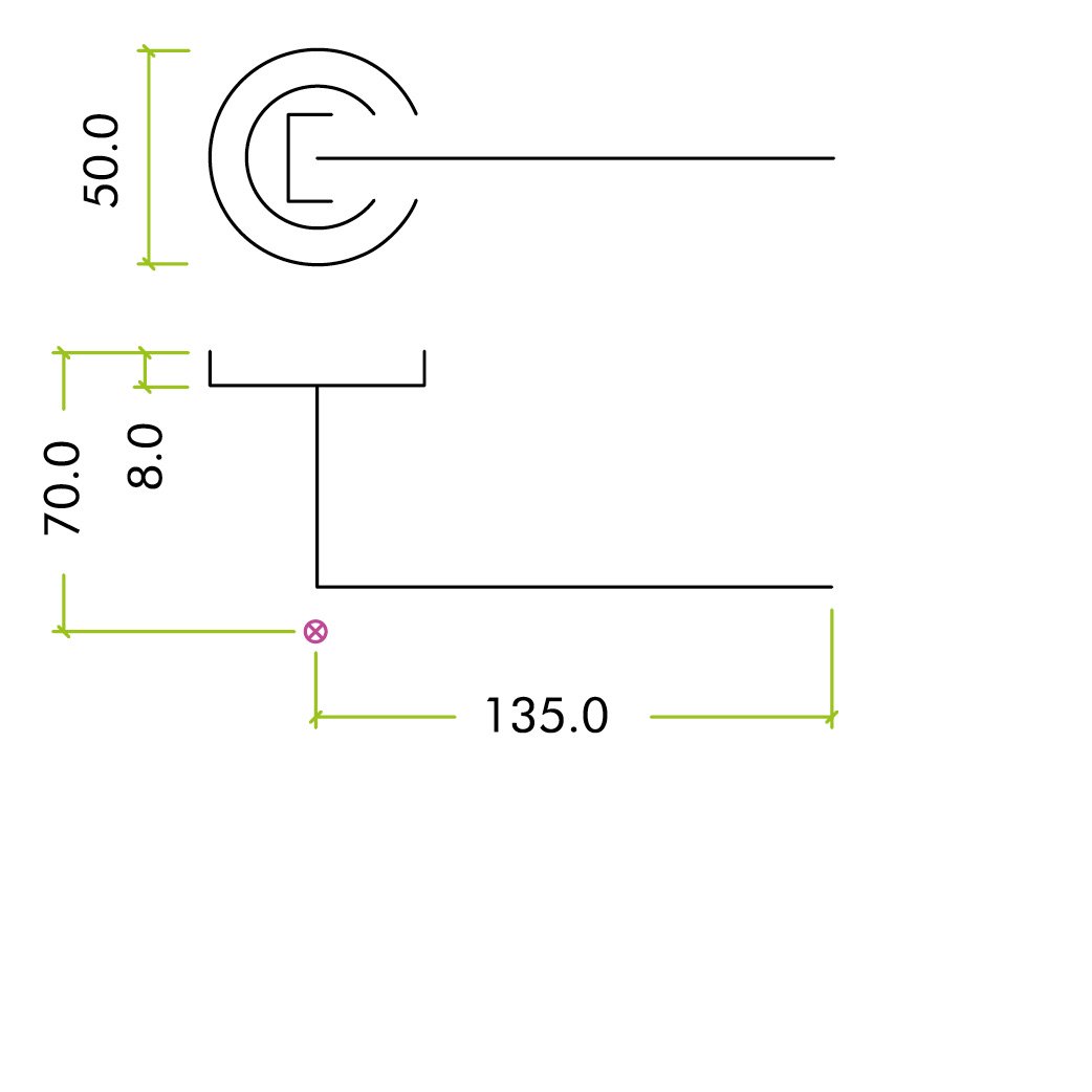 COMO LEVER ON ROUND ROSE