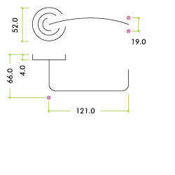 Zoo Hardware Vier Arch Rtd Lever On Round Rose, Satin Stainless Steel (Sold In Pairs)