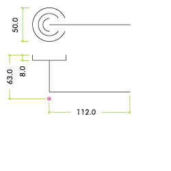 Zoo Hardware Stanza Atlanta Lever On Round Rose, Dual Finish Polished Chrome & Satin Nickel (Sold In Pairs)