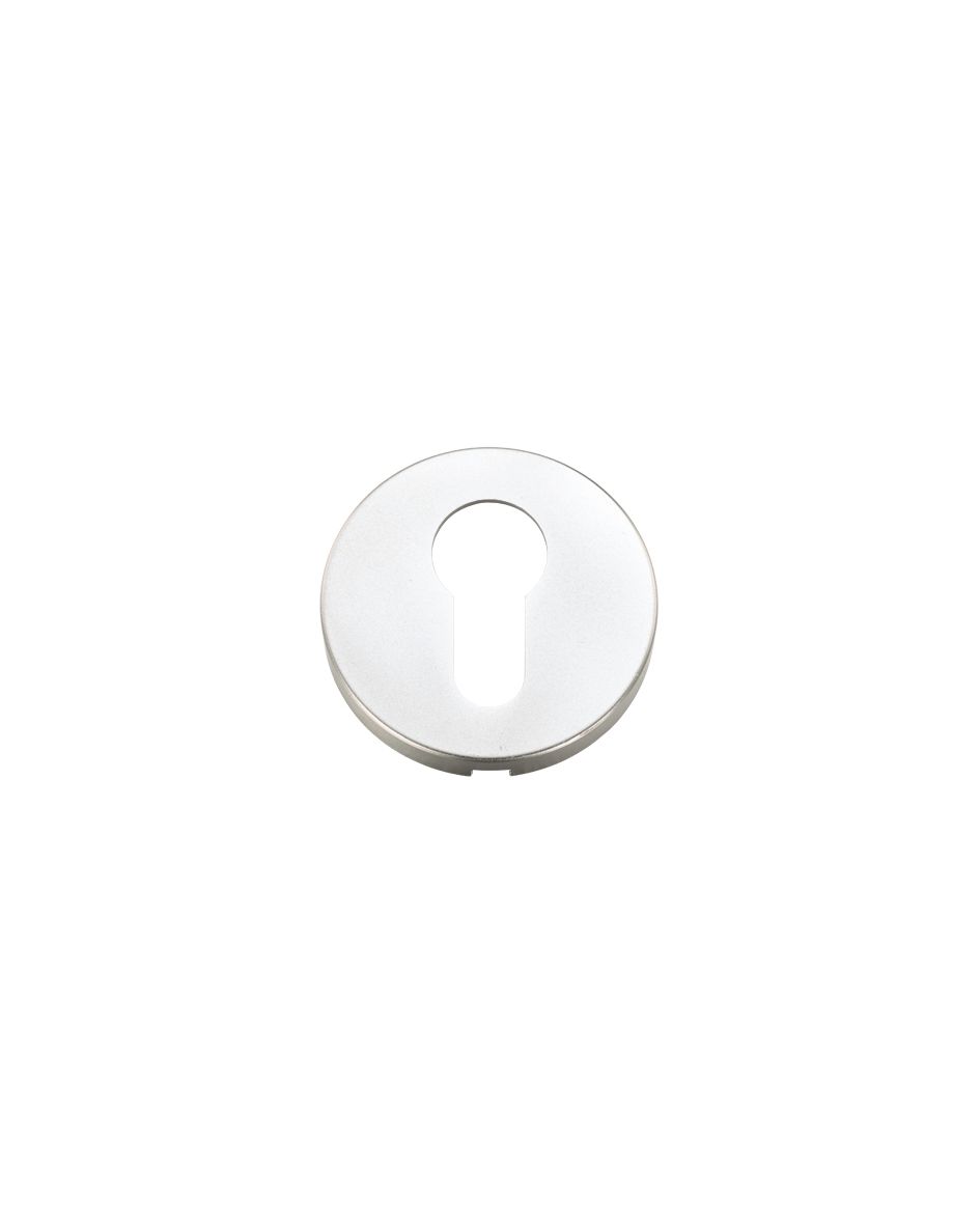 Zoo Hardware Architectural Aluminium Euro Profile Escutcheon, Satin Aluminium