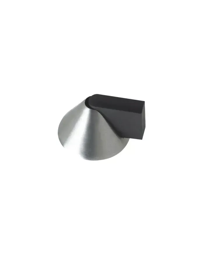 Zoo Hardware Zas Floor Mounted Cone Door Stop, Satin Stainless Steel