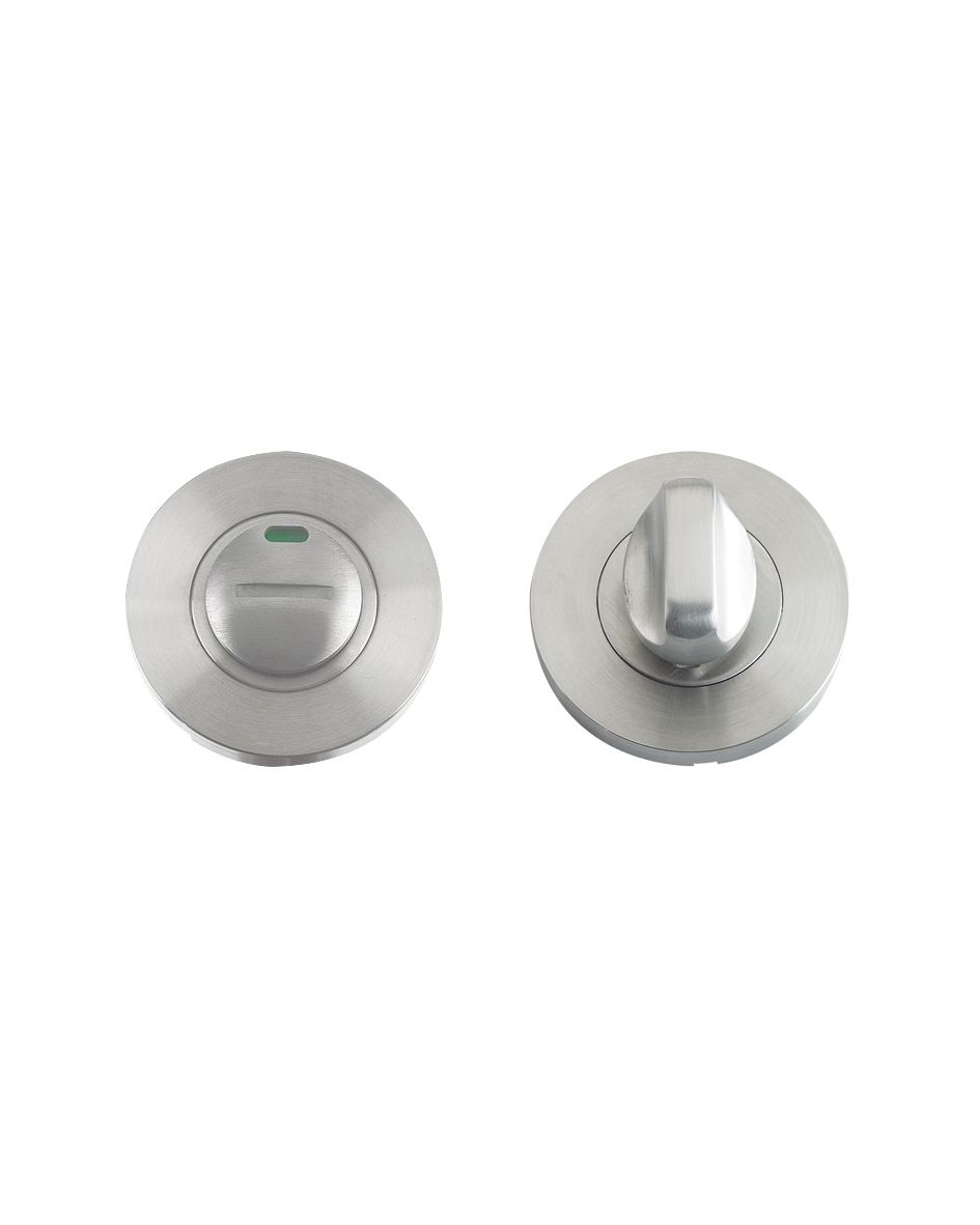 Zoo Hardware Zcs Architectural Bathroom Turn & Release With Indicator, Polished Stainless Steel