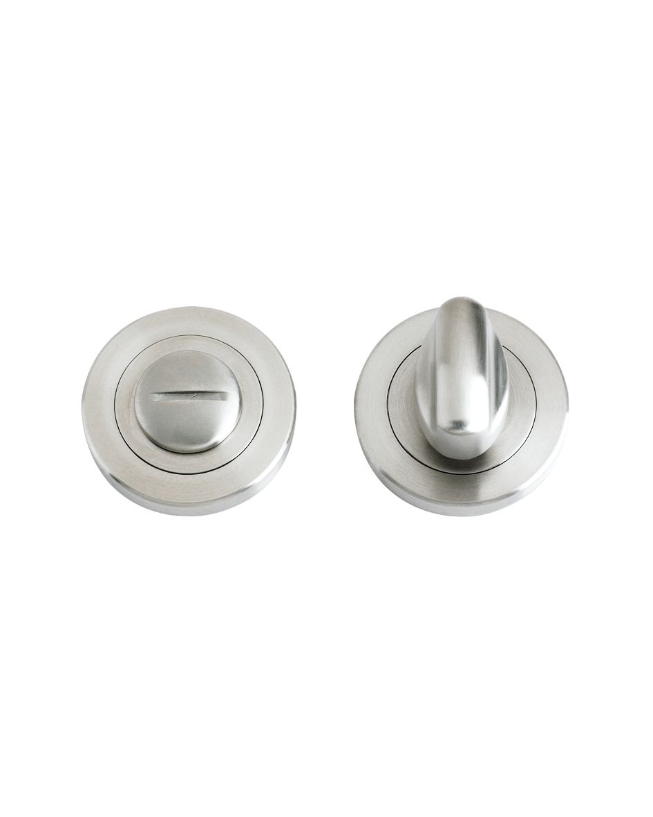 Zoo Hardware Zps Bathroom Turn & Release, Satin Stainless Steel