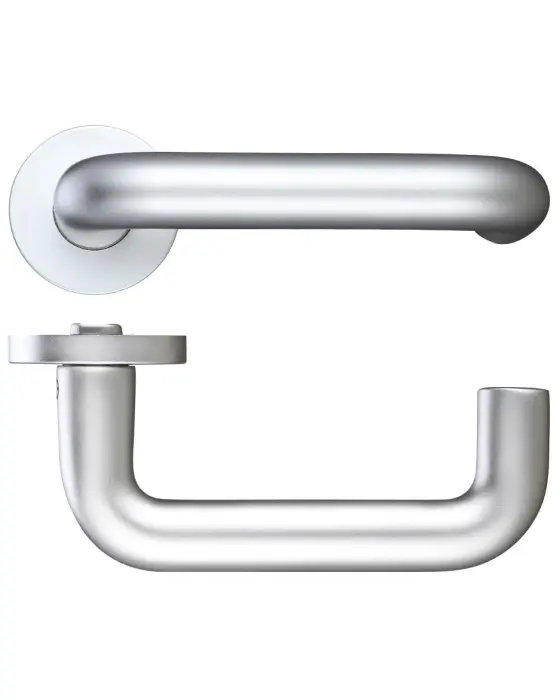 Zoo Hardware Architectural Aluminium Rtd Lever, Satin Aluminium (Sold In Pairs)