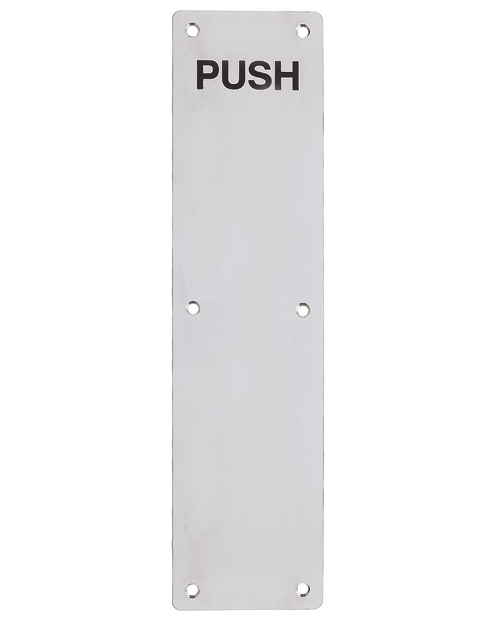 Zoo Hard Ware Zas Radius Push Finger Plates (75Mm X 30Mm), (Various Sizes), Satin Stainless Steel