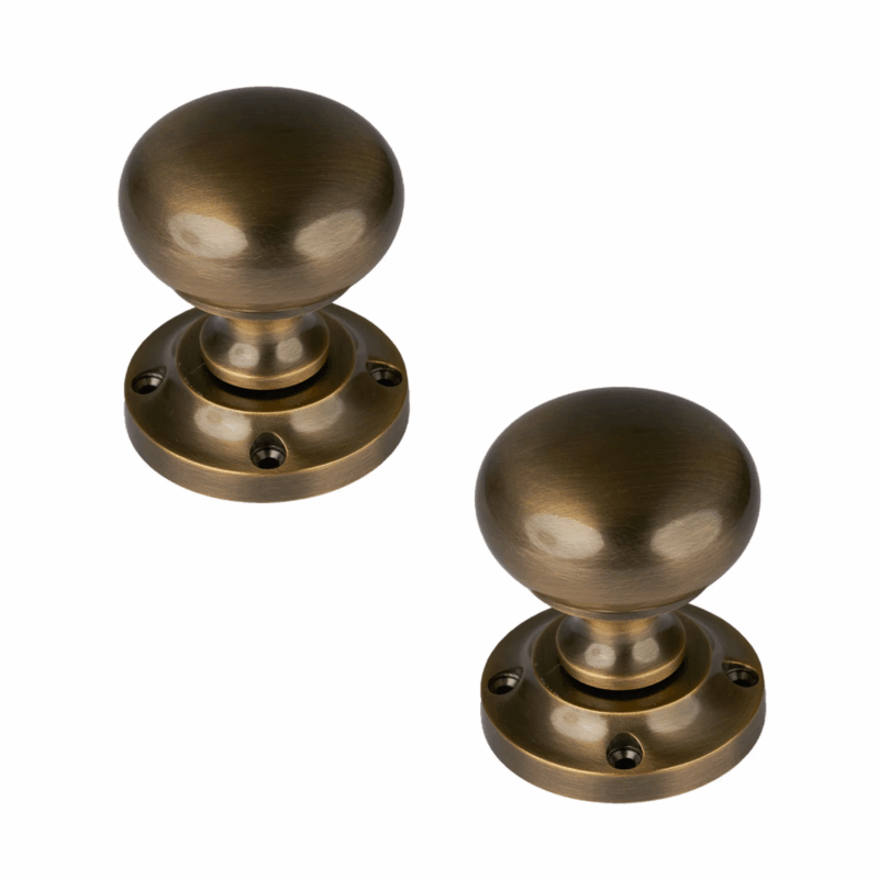 Satin nickel door knobs