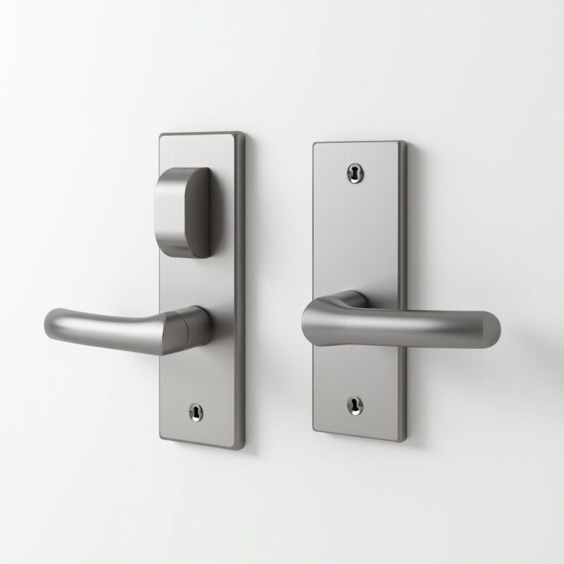Satin Steel Door Handles