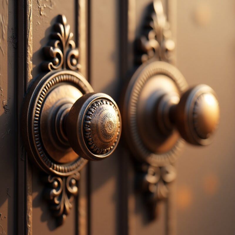 Copper Door Knobs