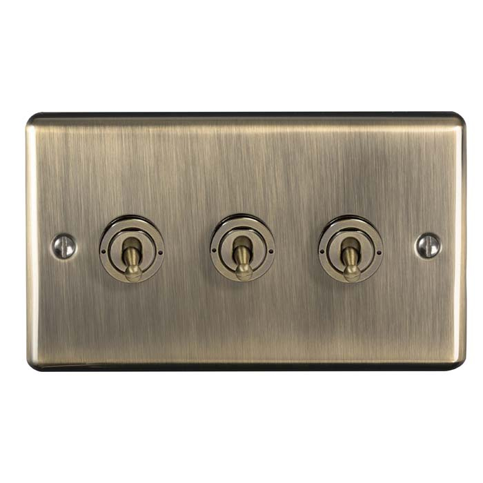Enhance Decorative 3 gang Toggle Switch