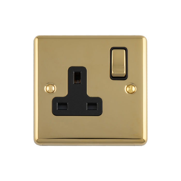 Eurolite Pb1B Single Blank Round Edge Polished Brass Plate